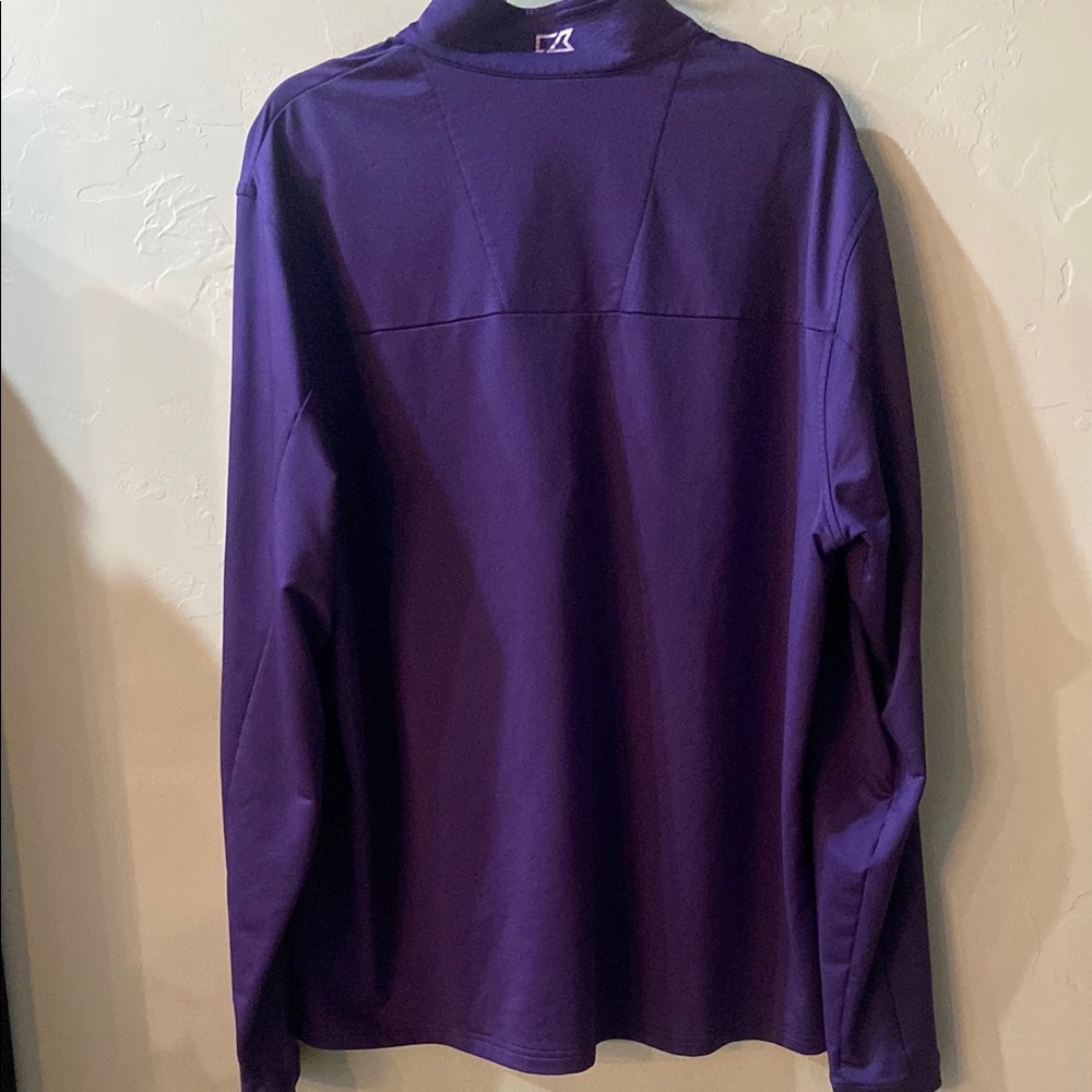 Cutter and Buck Men's Purple Half-Zip Pullover Size XL - Picture 3 of 9